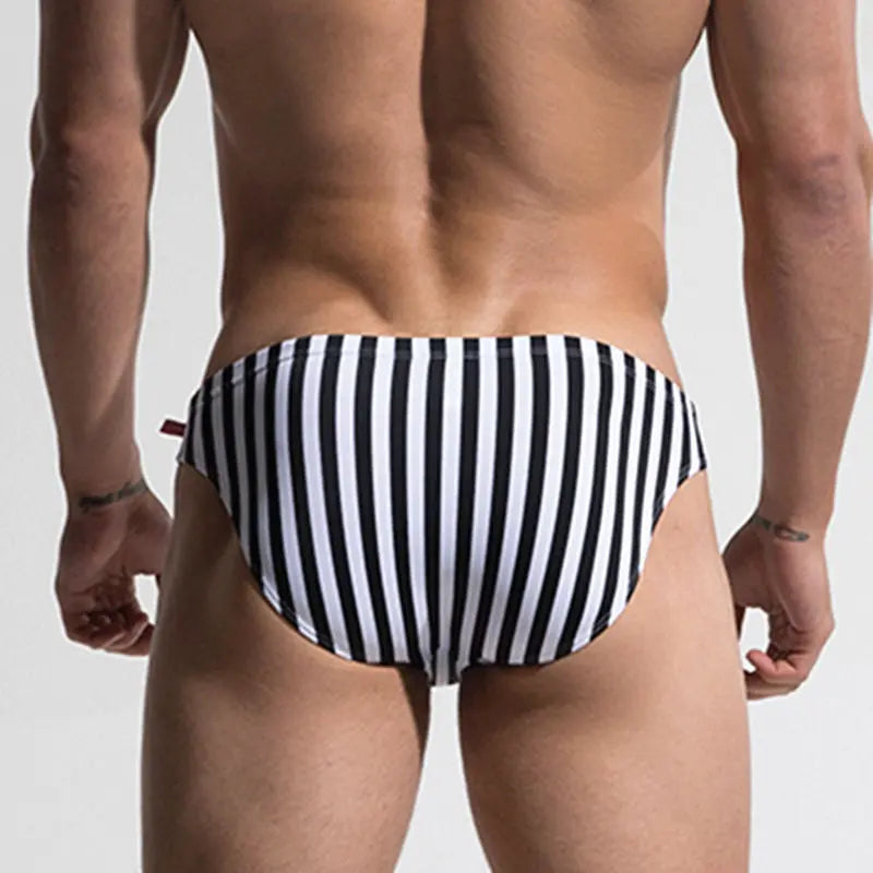 B&W Stripes Speedo Desmiit
