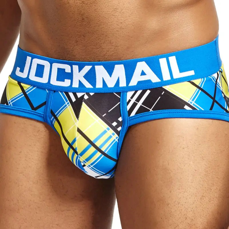 Jockmail Blue Tartan Briefs Jockmail