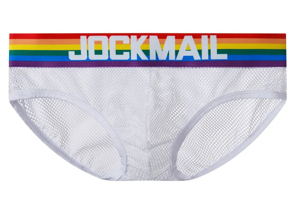 Jockmail Rainbow Mesh Briefs Jockmail