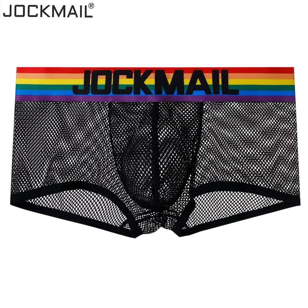 Jockmail Rainbow Mesh Trunks Jockmail