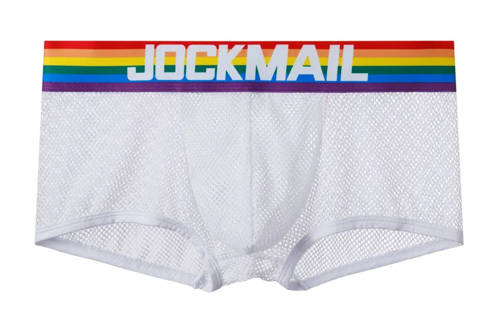 Jockmail Rainbow Mesh Trunks Jockmail