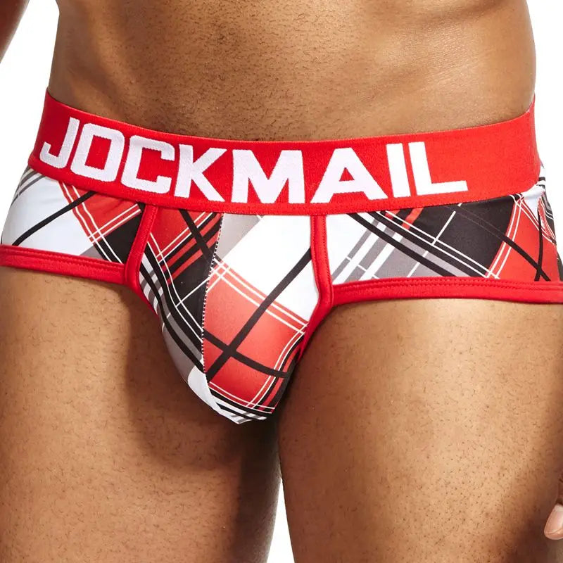 Jockmail Red Tartan Briefs Jockmail
