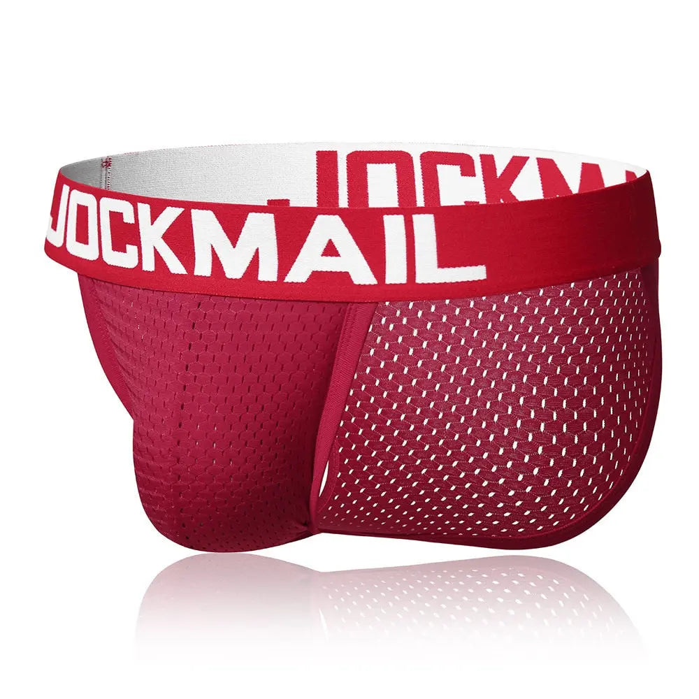 Jockmail Solid Mesh Sport Brief Jockmail