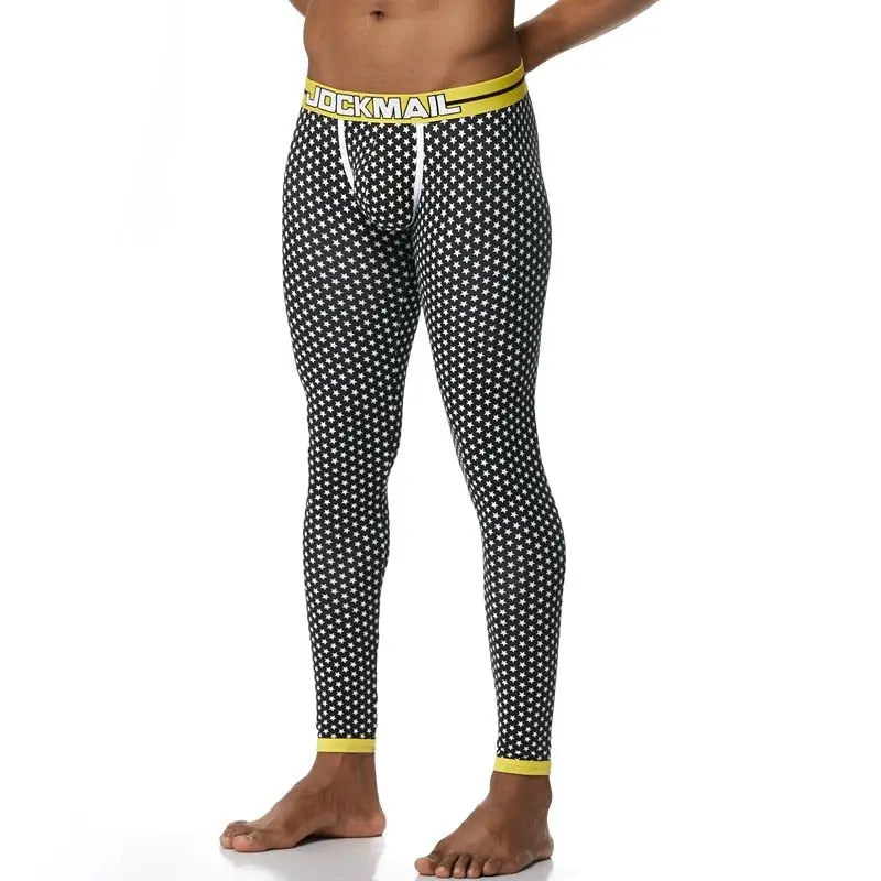 Jockmail Yellow Starry Night Long Johns Jockmail