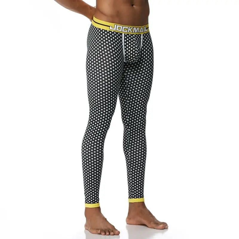 Jockmail Yellow Starry Night Long Johns Jockmail