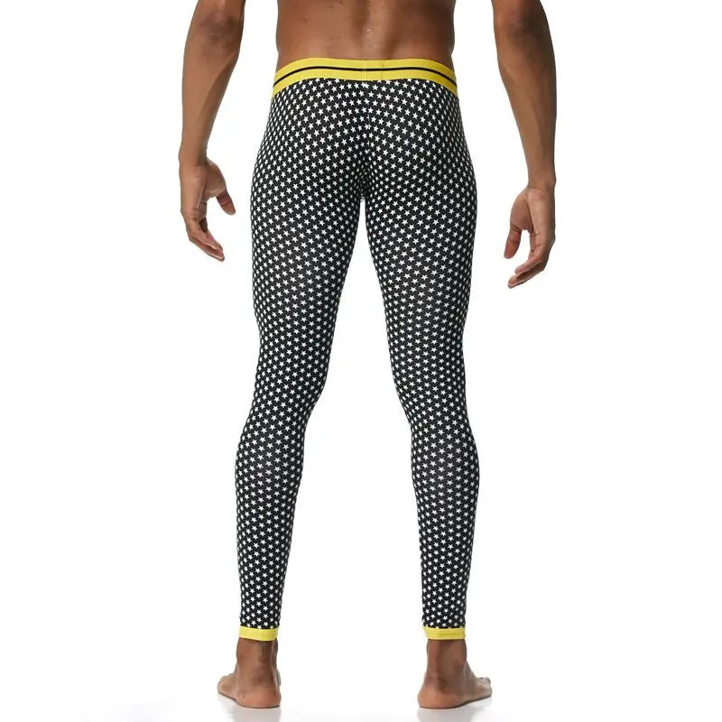 Jockmail Yellow Starry Night Long Johns Jockmail