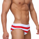 Men's Swim Briefs Sexy Swimming with Open Back Zipper Sport Beach Pants Swimsuit Swimwear Sexy Male Bathing  Suilt Surfing The Locker Room Jock