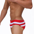 Men's Swim Briefs Sexy Swimming with Open Back Zipper Sport Beach Pants Swimsuit Swimwear Sexy Male Bathing  Suilt Surfing The Locker Room Jock