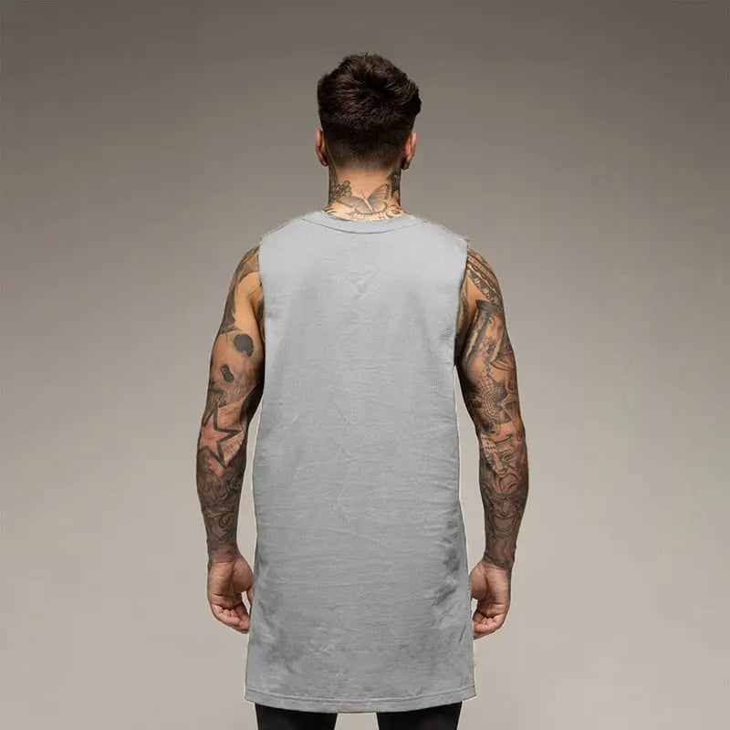 Oversize Cut Off Sleeveless Shirt Muscleguys