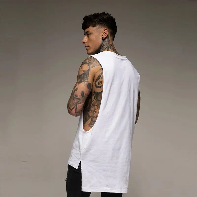 Oversize Cut Off Sleeveless Shirt Muscleguys