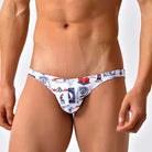Red Pattern Thin Speedo Desmiit