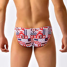 Red Pattern Thin Speedo Desmiit