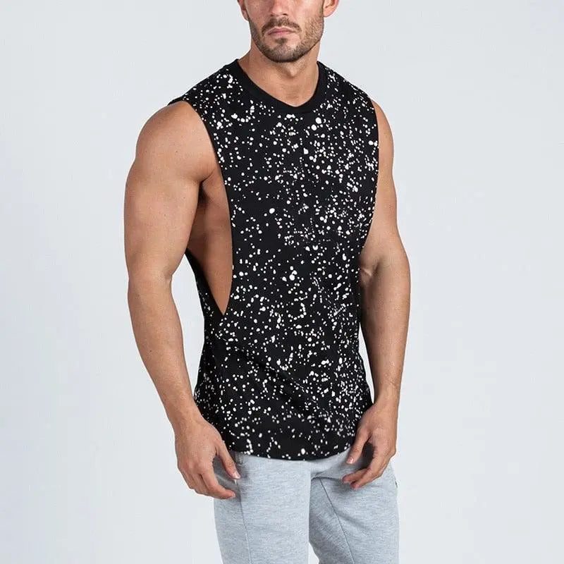 Summer Splatter Dot Print Tank Top - The Locker Room Jock