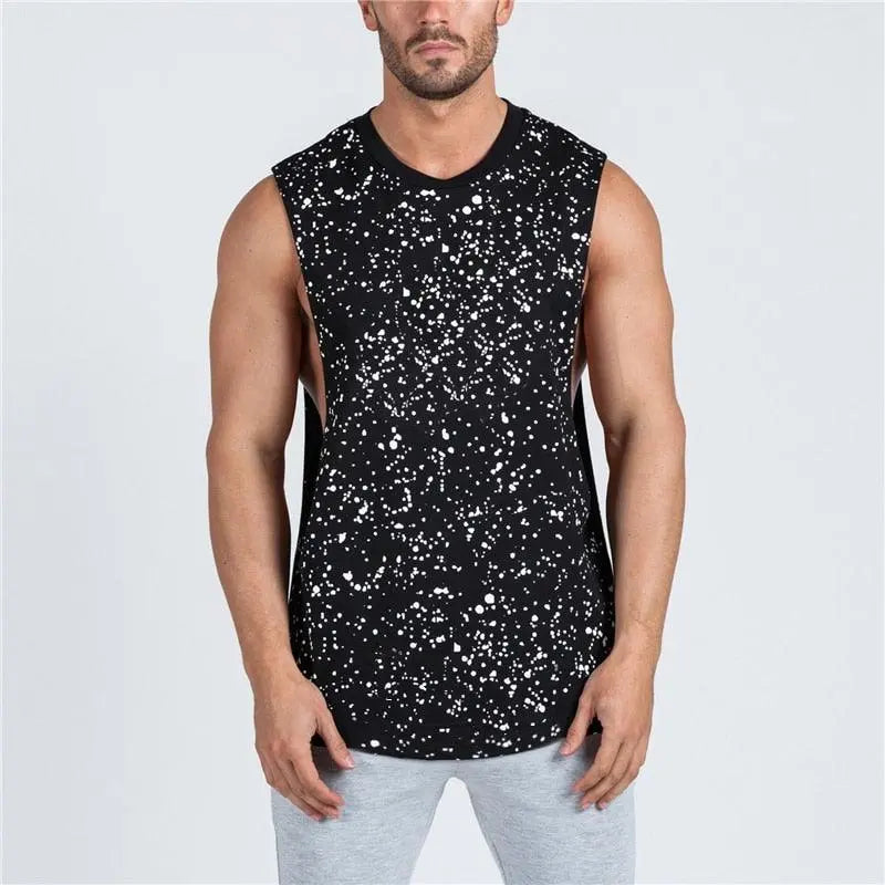Summer Splatter Dot Print Tank Top - The Locker Room Jock
