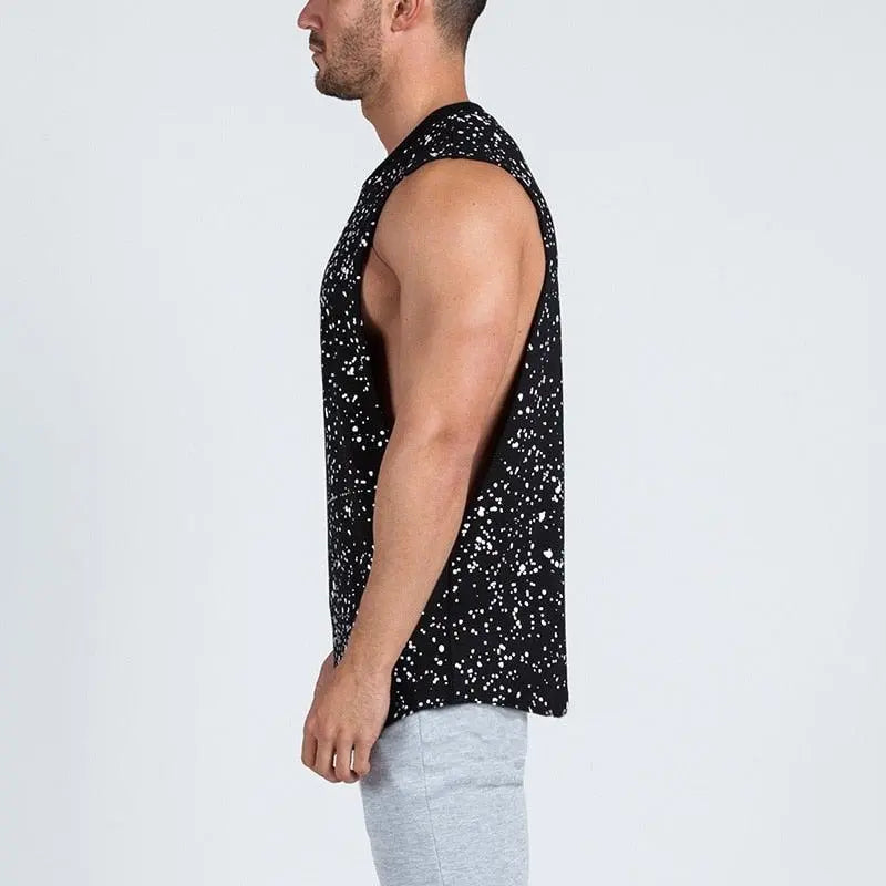 Summer Splatter Dot Print Tank Top - The Locker Room Jock