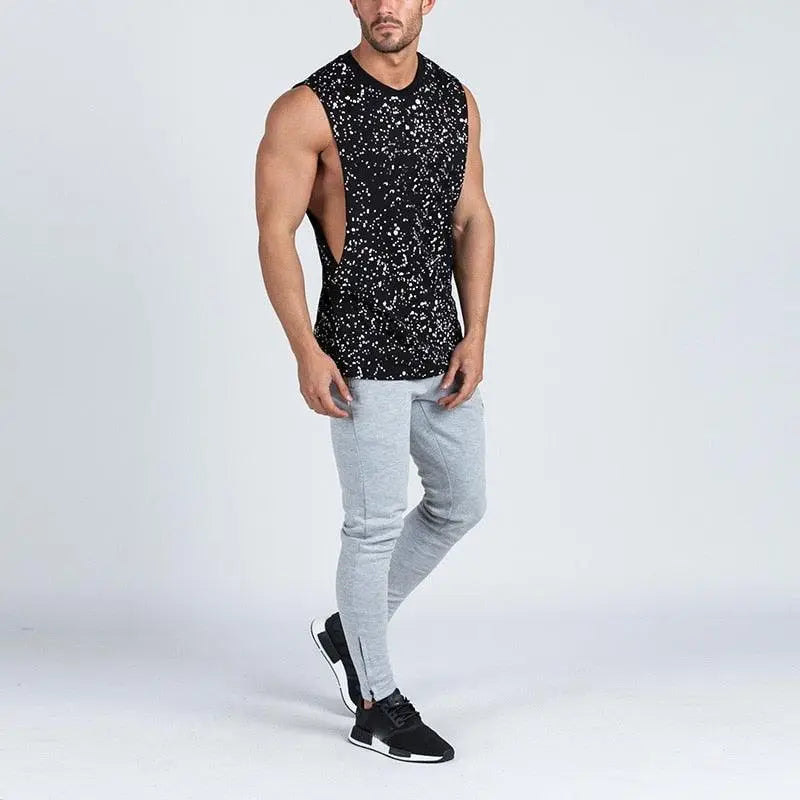 Summer Splatter Dot Print Tank Top - The Locker Room Jock