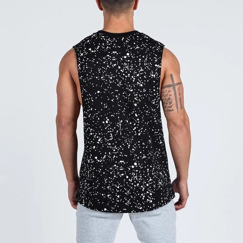 Summer Splatter Dot Print Tank Top - The Locker Room Jock