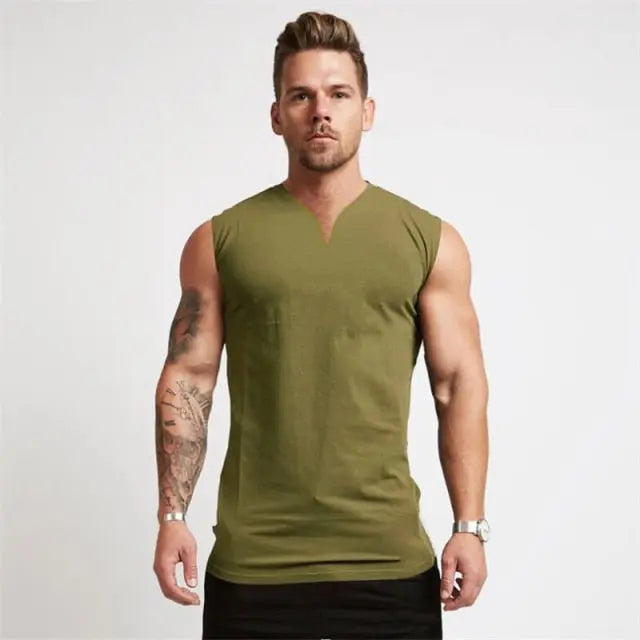 V Neck Fitness Shirt Muscleguys