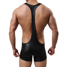 Wrestling Open Chest Faux Singlet Clever-Menmode