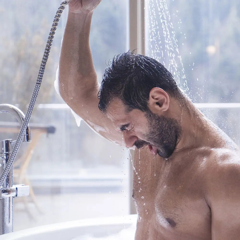 Alex & Chris, football players after practice The Locker Room Jock