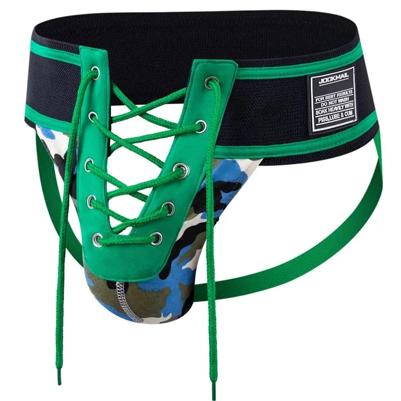 Shop Jockmail Football Lace Up Jockstrap Real jock underwear, swimwear & more The Locker