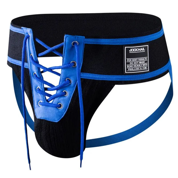 Shop Jockmail Football Lace Up Jockstrap Real jock underwear