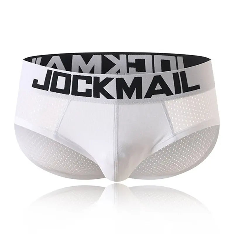 Shop Jockmail Solid Mesh Briefs - Real jock underwear, swimwear & more ...